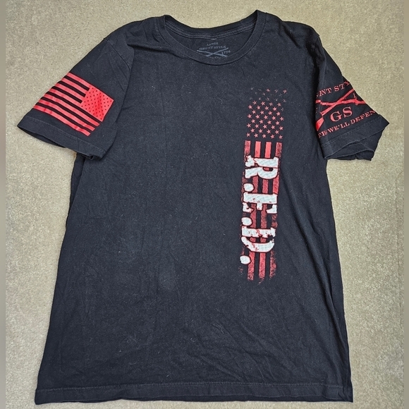 Grunt Style Men's Large tshirt Black with R.E.D. graphic - Picture 1 of 6